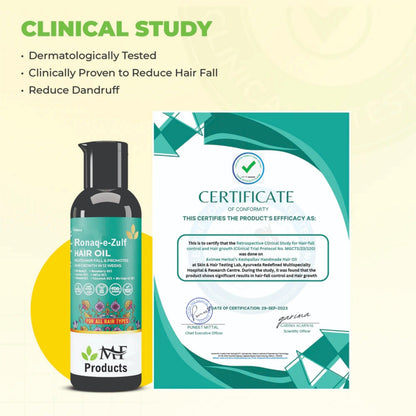 Ronaq-e-Zulf Hair Oil | Reduces Hair Fall | Promotes Hair Growth