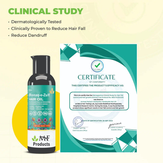Ronaq-e-Zulf Hair Oil | Reduces Hair Fall | Promotes Hair Growth