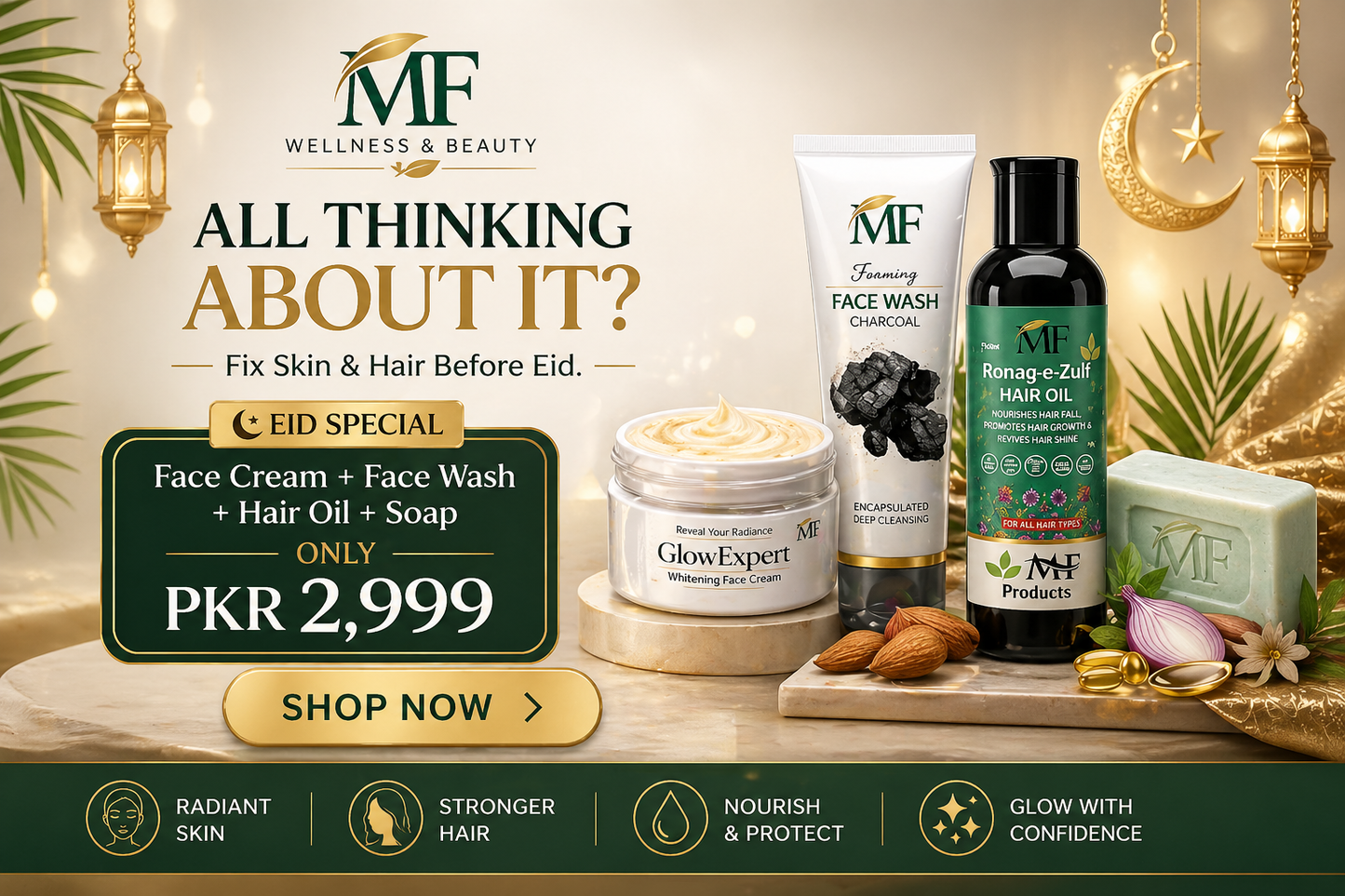 Face Cream + Face Wash + Hair Oil + Soap (Special Combo Offer)